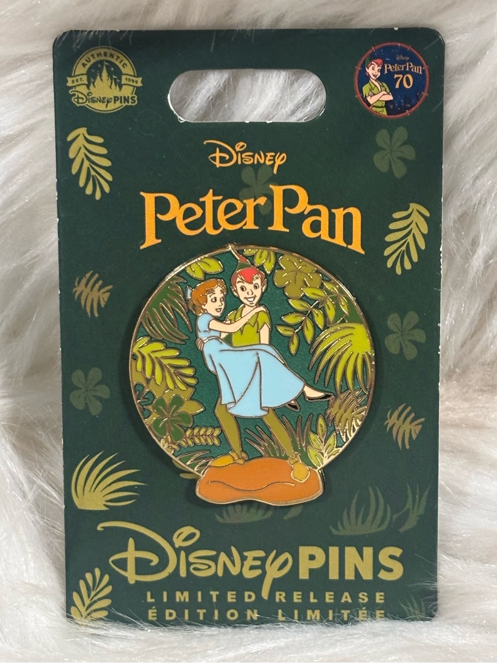 Disney Parks Peter Pan 70th Anniversary Pin 2023 Peter & Wendy LR Pin New